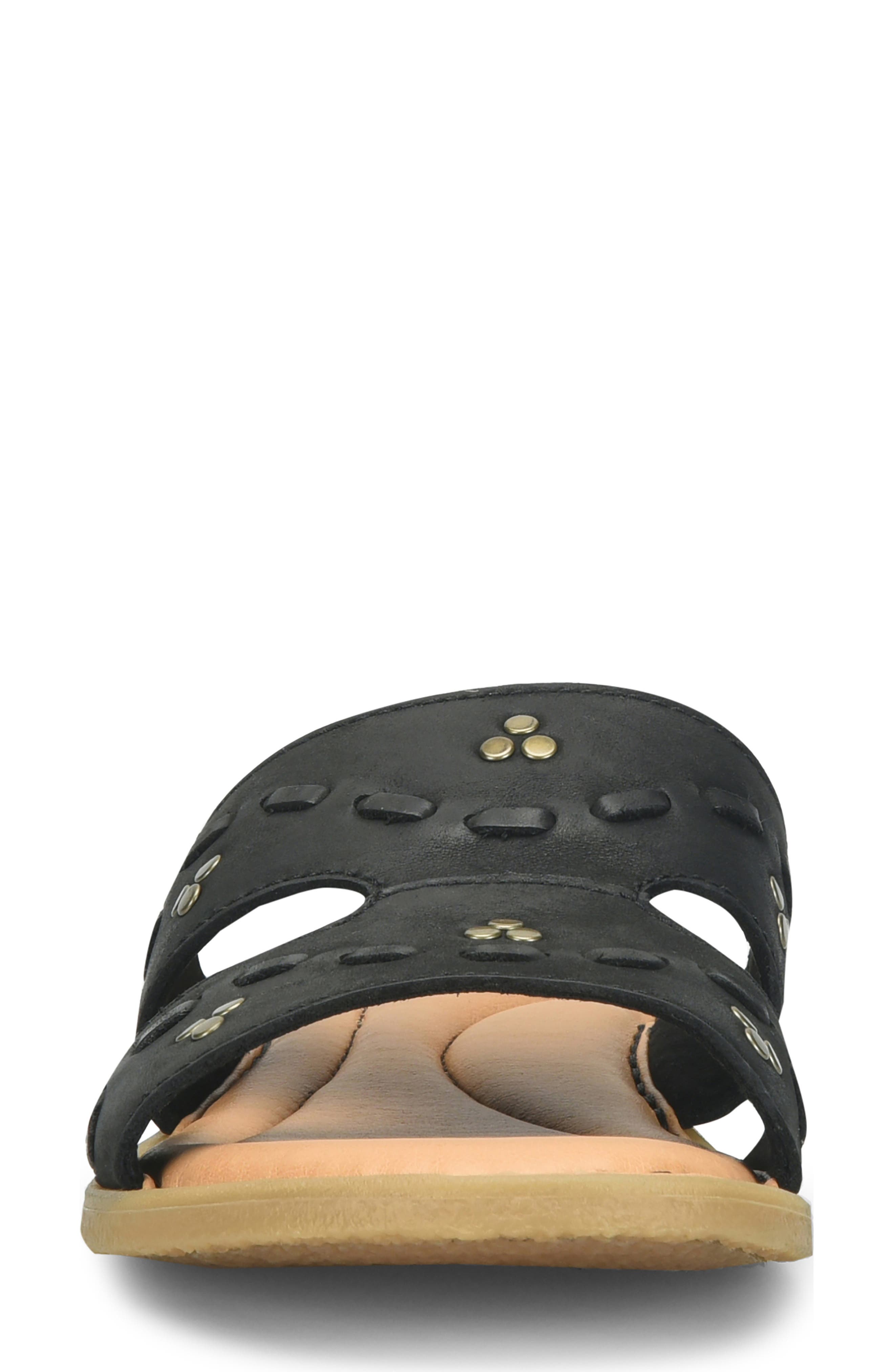 Børn Benita Slide Sandal, Alternate, color, Black Nubuck