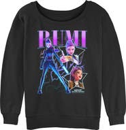 KPop Demon Hunters Junior's KPop Demon Hunters Rumi Super Star Logo  Sweatshirt