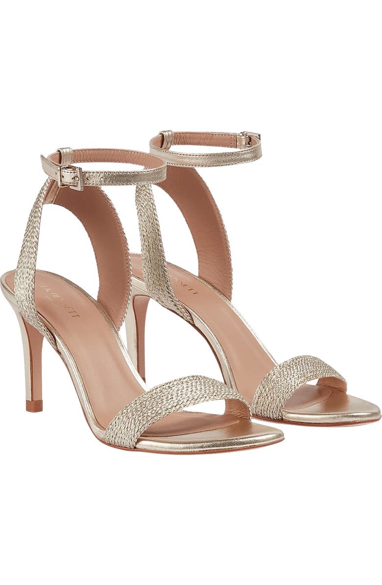 LK Bennett Ivette Metallic Sandal, Main, color, Gold