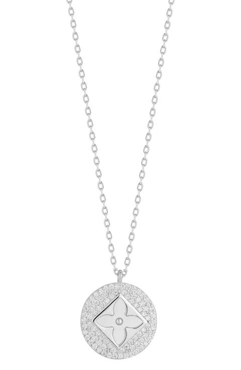 Clover Cubic Zirconia Pendant Necklace