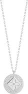 SPHERA MILANO Clover Cubic Zirconia Pendant Necklace
