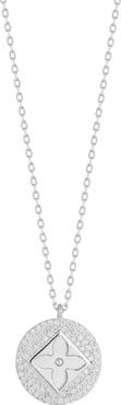SPHERA MILANO Clover Cubic Zirconia Pendant Necklace