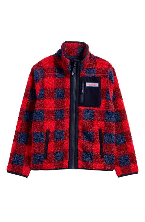 Kids' Buffalo Check Supershep Fleece Zip-Up Jacket (Big Kid)