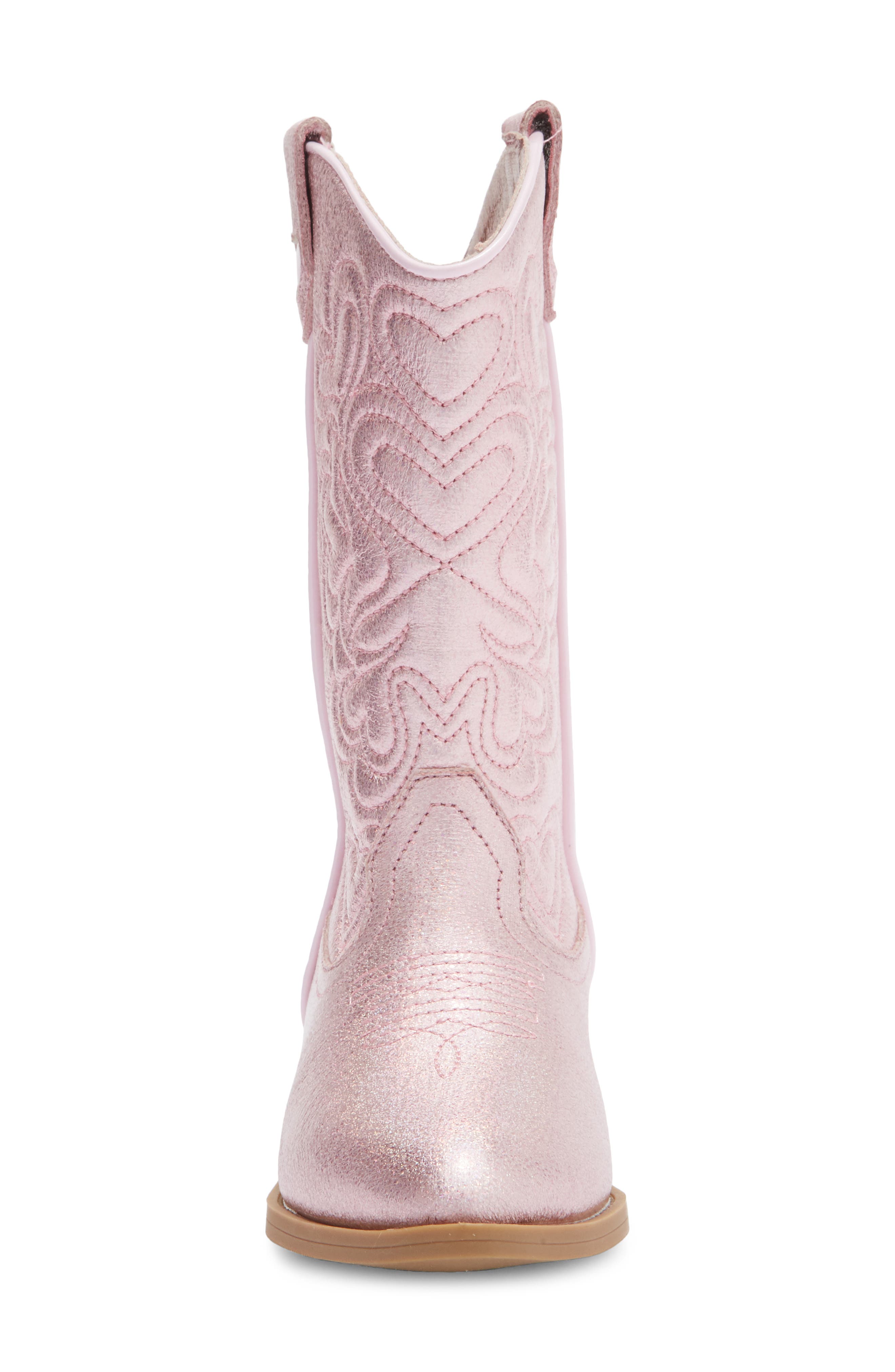 Kids' Camryn Western Boot, Alternate, color, PINK IRIDESCENT