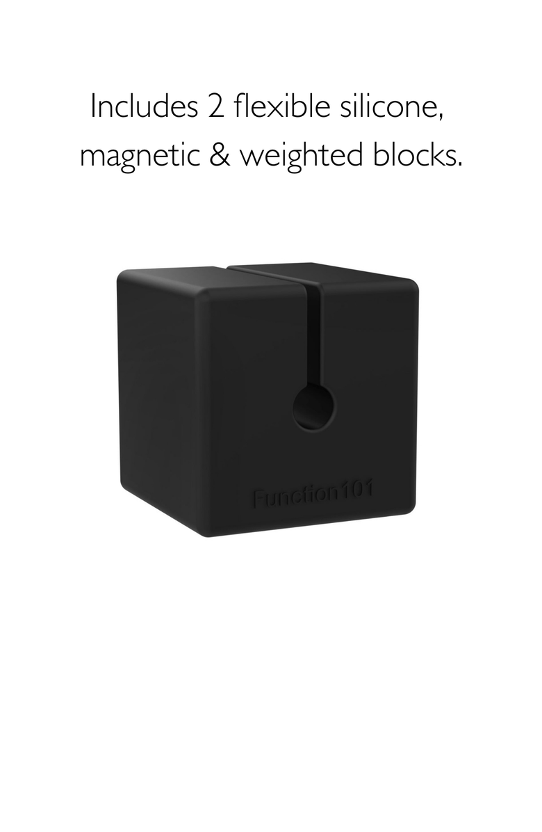 Function101 Desk Mat Pro + 2 Magnetic Cable Organizers, Alternate, color, 