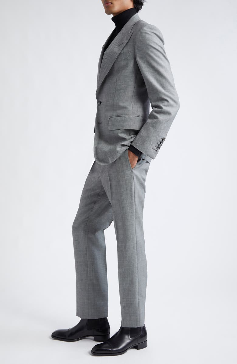 TOM FORD Shelton Sharkskin Suit, Alternate, color, Ig710 Dark Grey