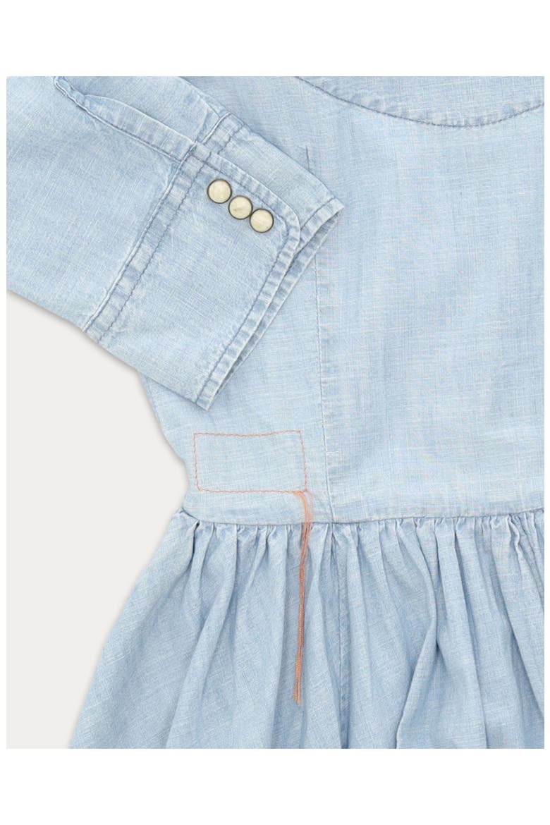 Chambray Dress, Alternate, color, Bleach Wash