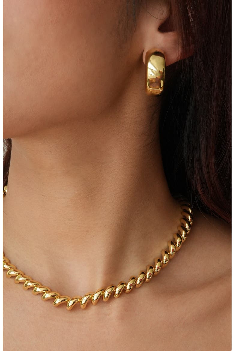 Mini San Marco Chain Necklace, Alternate, color, GOLD