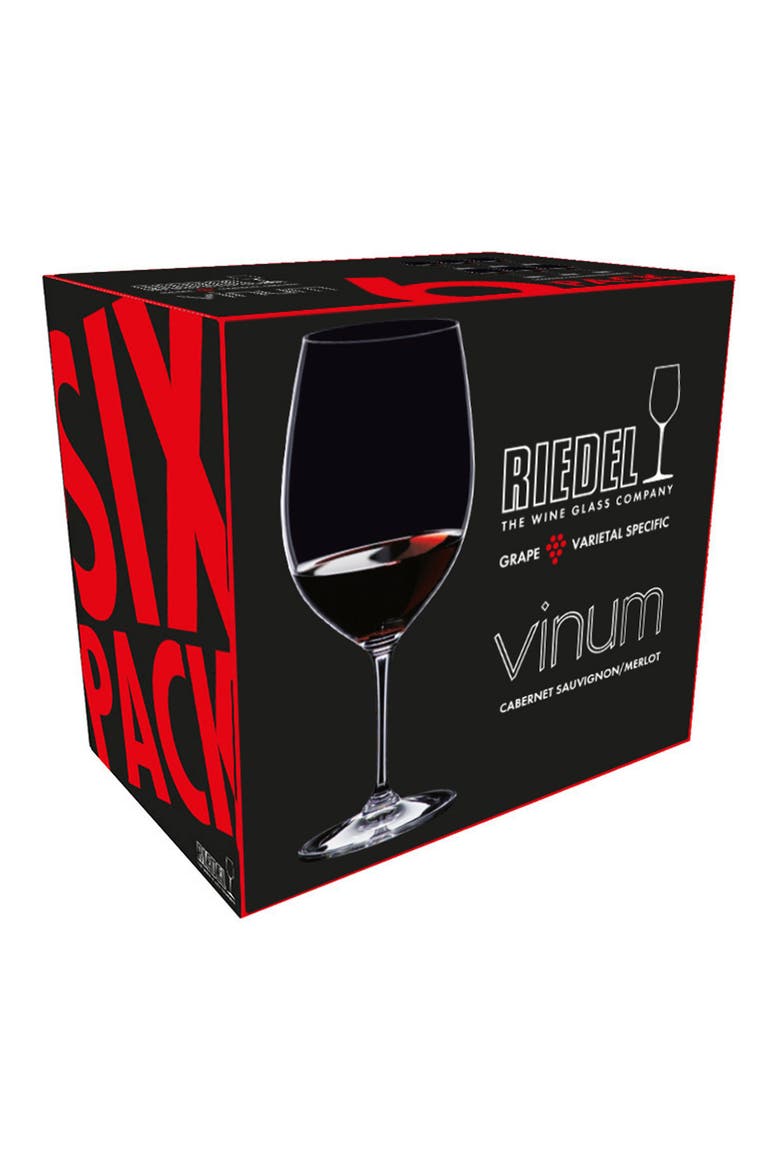 Vinum Set of 6 Cabernet Glasses, Alternate, color, CLEAR