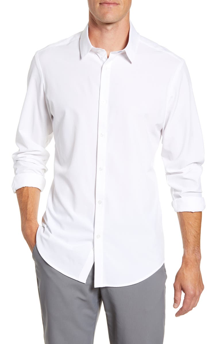 Mizzen+Main Manhattan Trim Fit Shirt, Main, color,