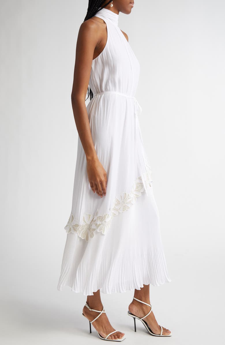 Ramy Brook Eleah Mixed Media Floral Embroidery Detail Dress, Alternate, color, 