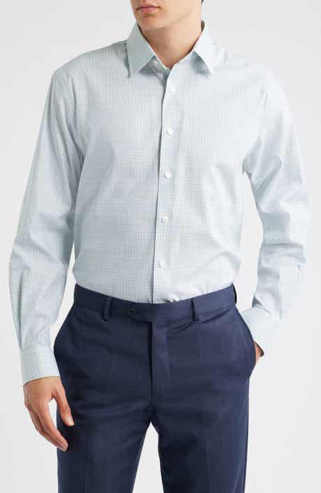 Nordstrom Traditional Fit Plaid Premium Performance Dress Shirt