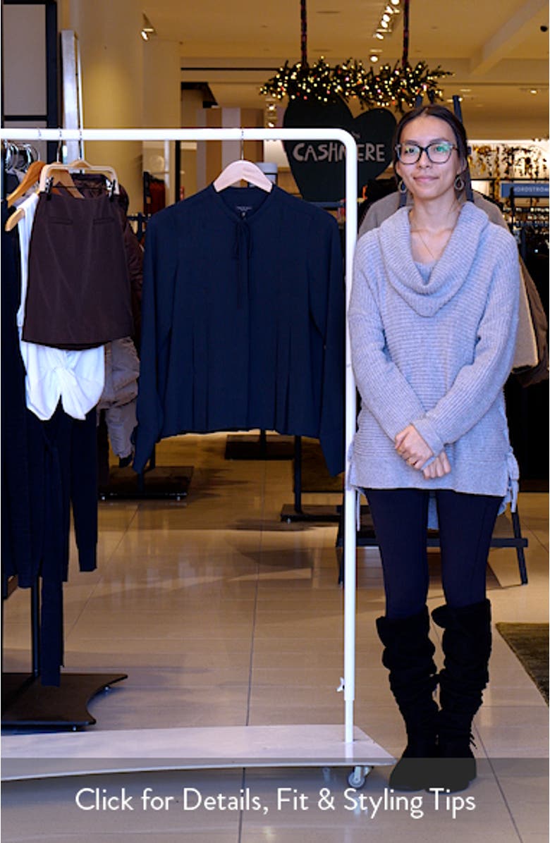 Adren Pleated Button-Up Shirt, sales video thumbnail