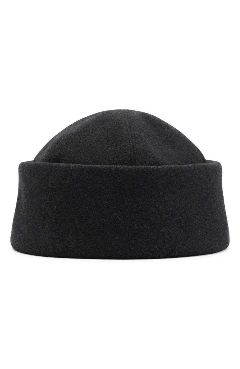 MANGO Cuffed Felt Beanie, Main, color,
