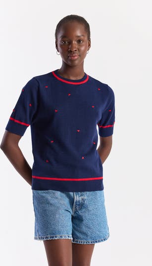 トップス andmary Heart point tops ANDMARY】Heart point tops