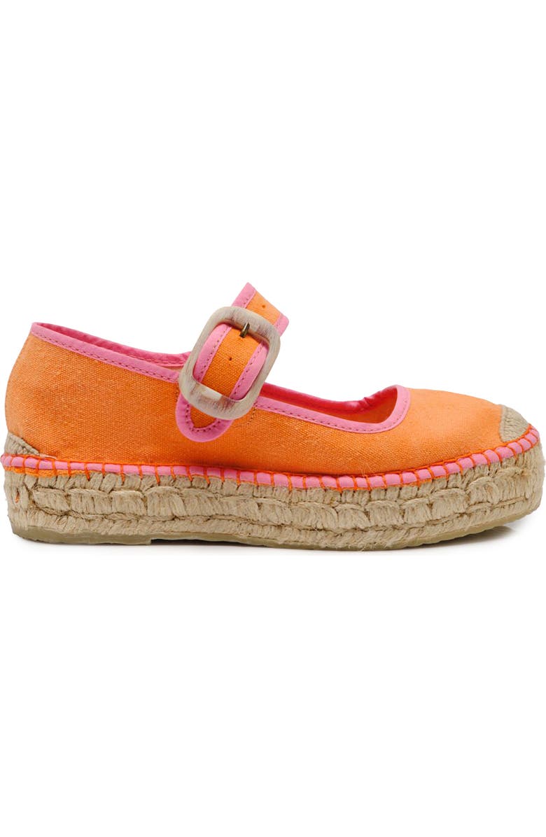 Free People Surfside Platform Espadrille, Alternate, color, Orange Crush