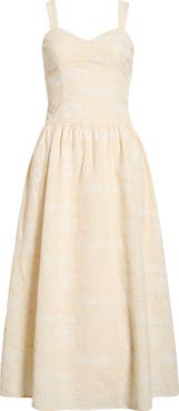 MOON RIVER Eyelet Lace Patchwork Sundress