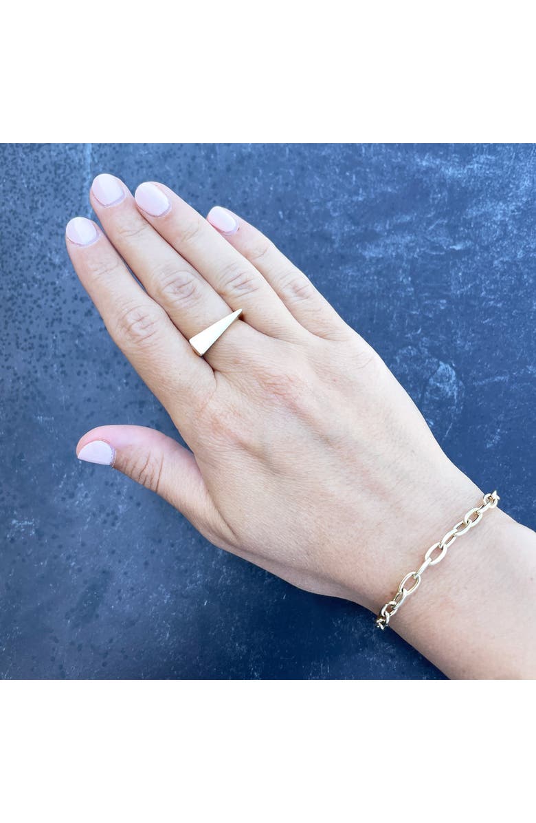 The Lovery Fine Jewelry Geometric Gold Ring, Alternate, color, Yellow Gold