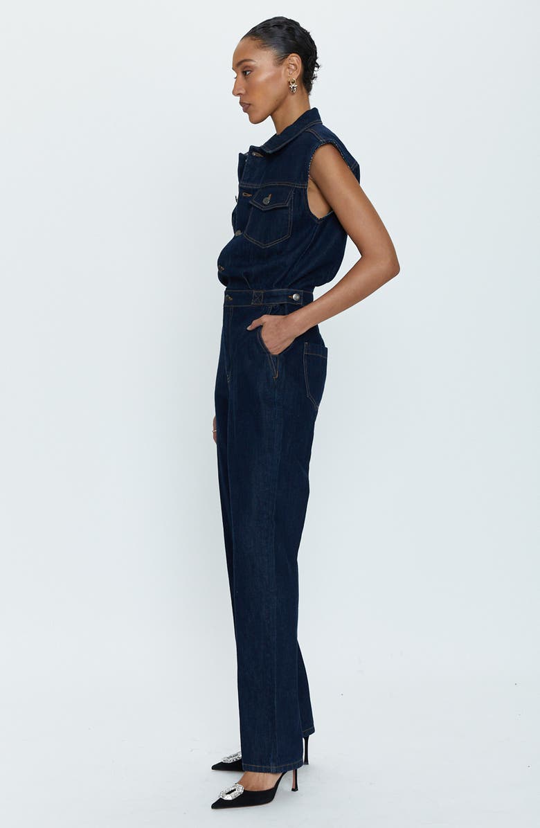 Pistola Brooks Denim Jumpsuit, Alternate, color, 