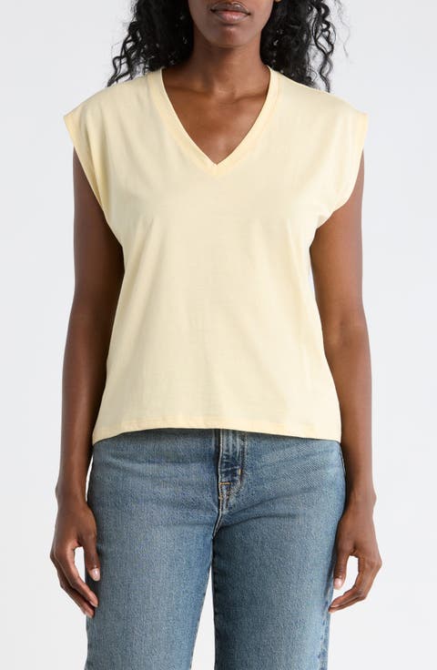 V-Neck Pima Cotton T-Shirt