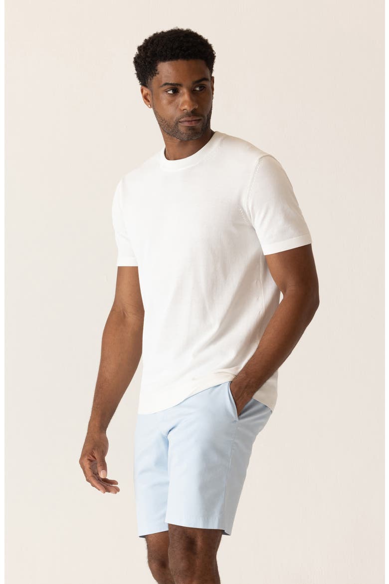 Modern Knit Crewneck T-Shirt, Alternate, color, WHITE