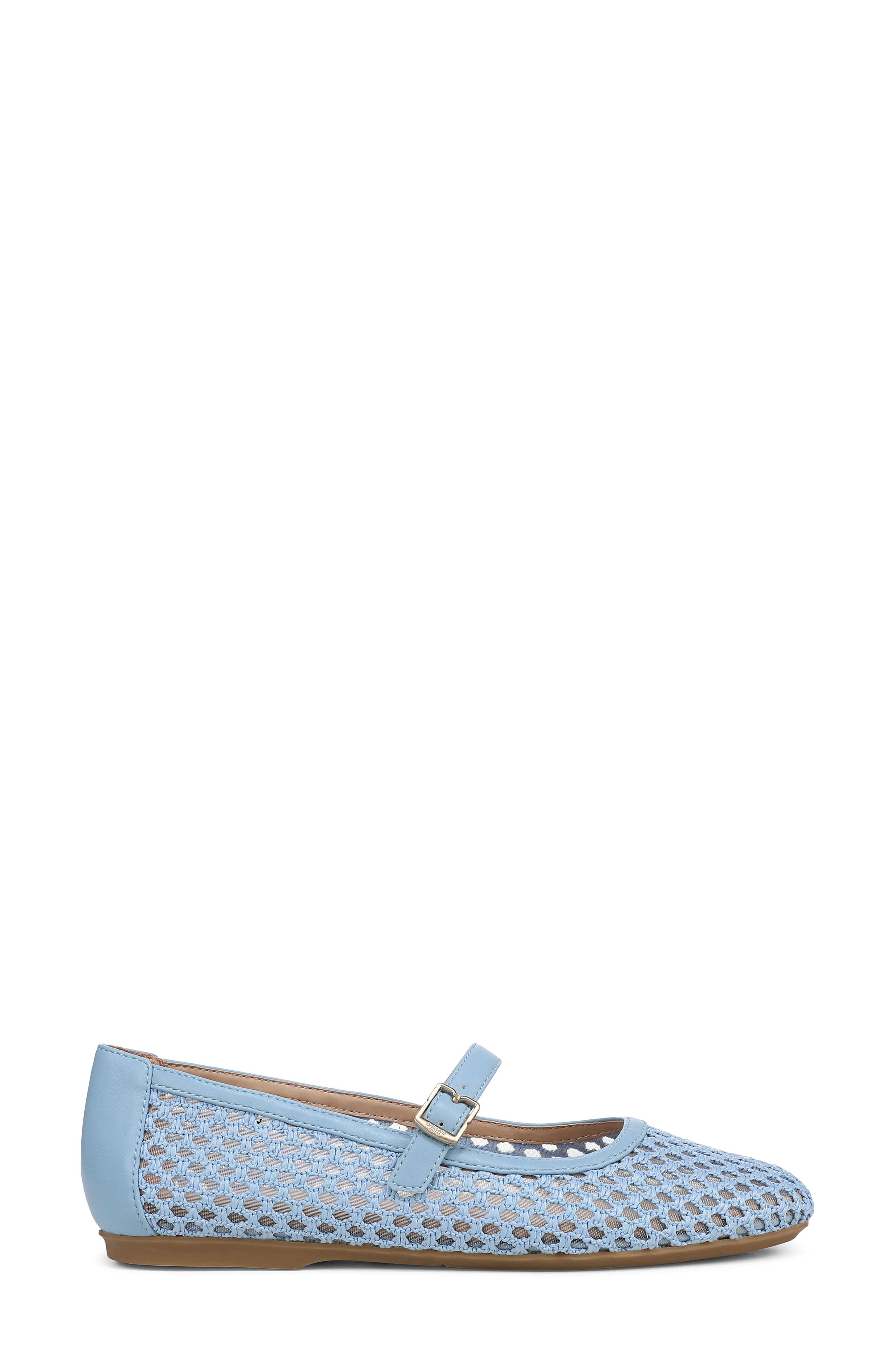 Wren Mesh Mary Jane Flat, Alternate, color, BLUE SKY
