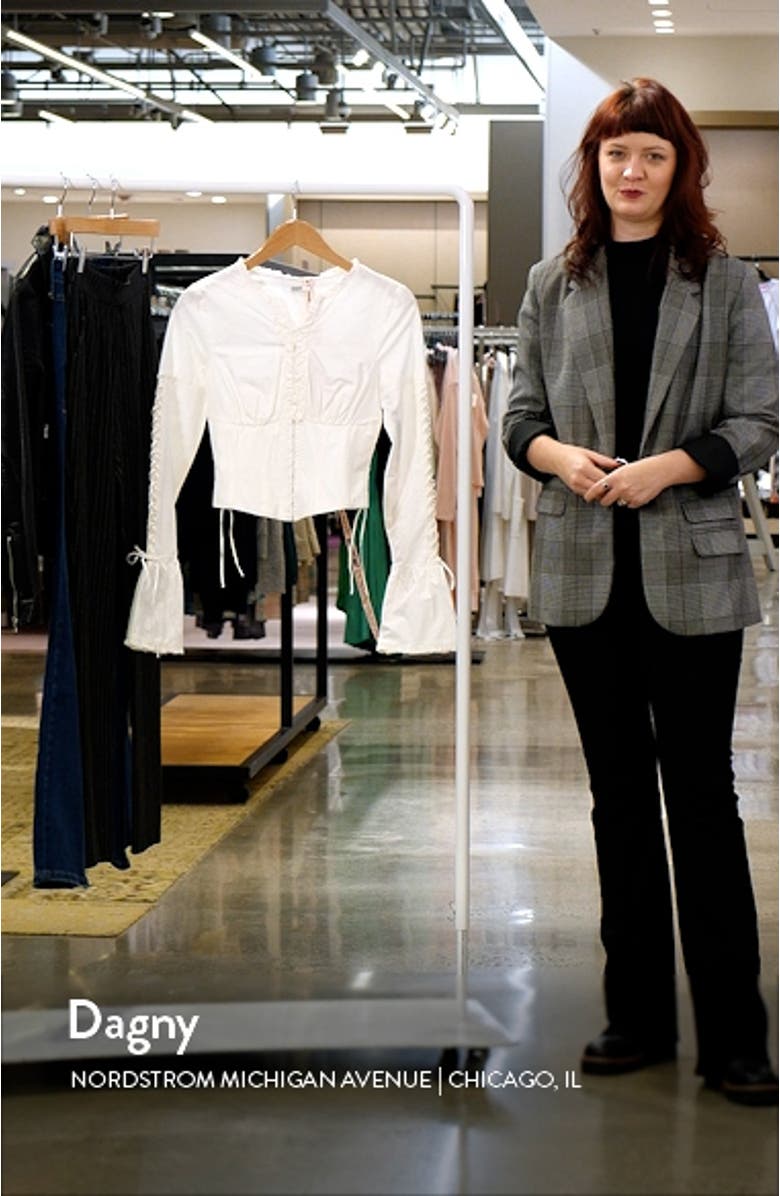 Anissa Long Sleeve Cotton Poplin Top, sales video thumbnail