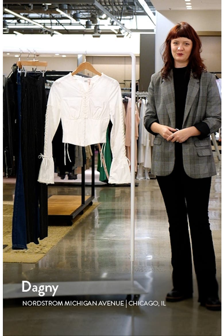 Anissa Long Sleeve Cotton Poplin Top video