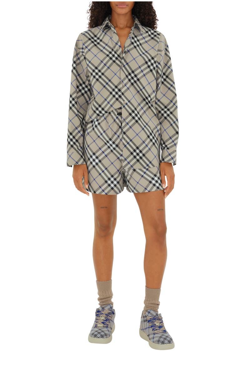 Burberry Relaxed Fit Check Cotton Shirt, Main, color, 