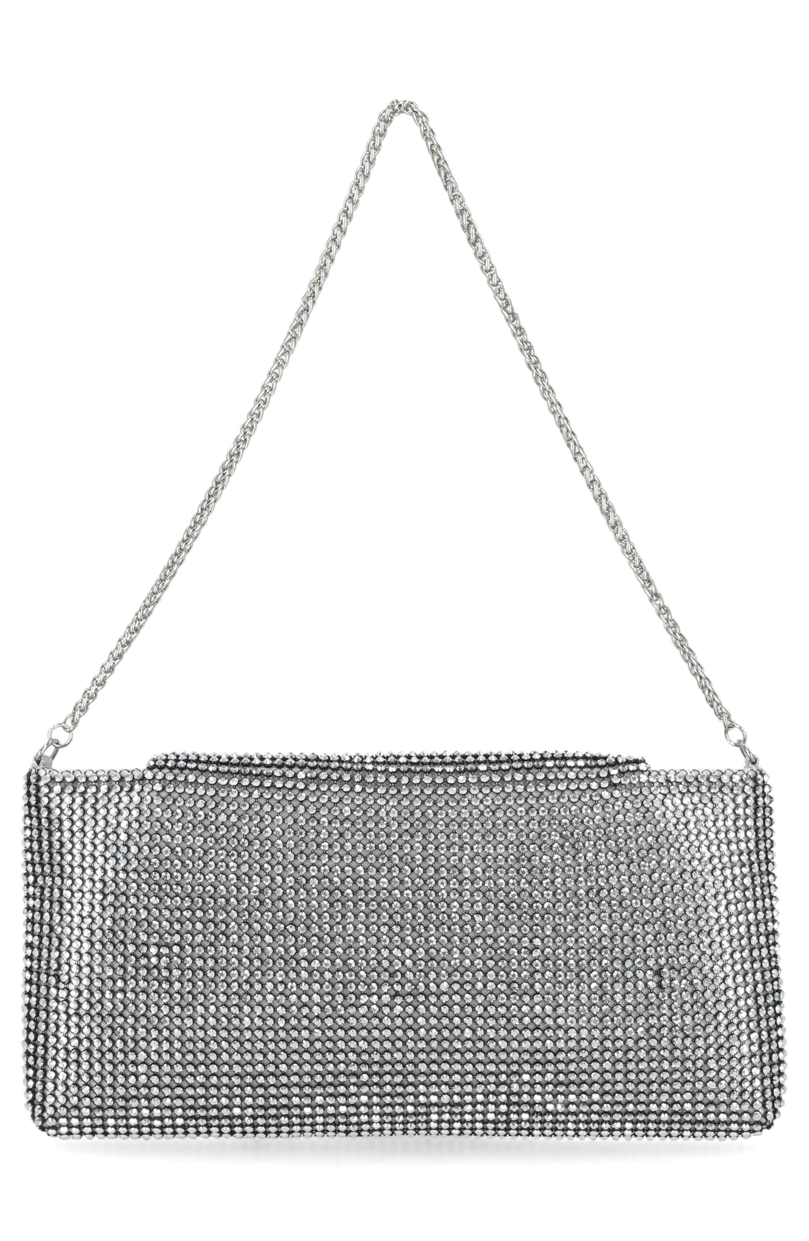 Jessica McClintock Bonnie Slim Rhinestone Bag, Alternate, color, 