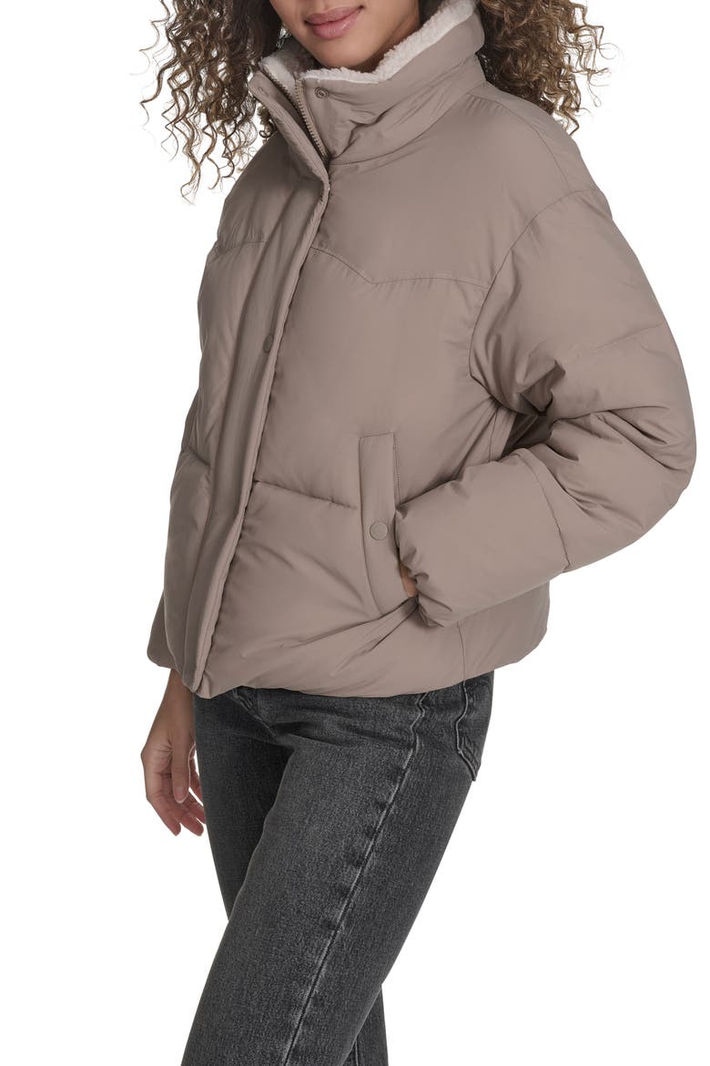 Western Puffer Jacket, Alternate, color, TAUPE