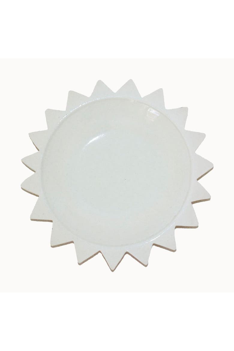 Ceramic Sun Plate, Main, color, White - Medium