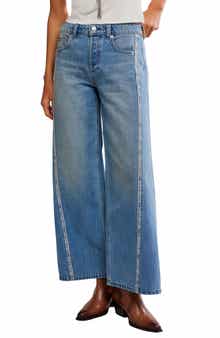 Free People On the Edge Wide Leg Jeans
