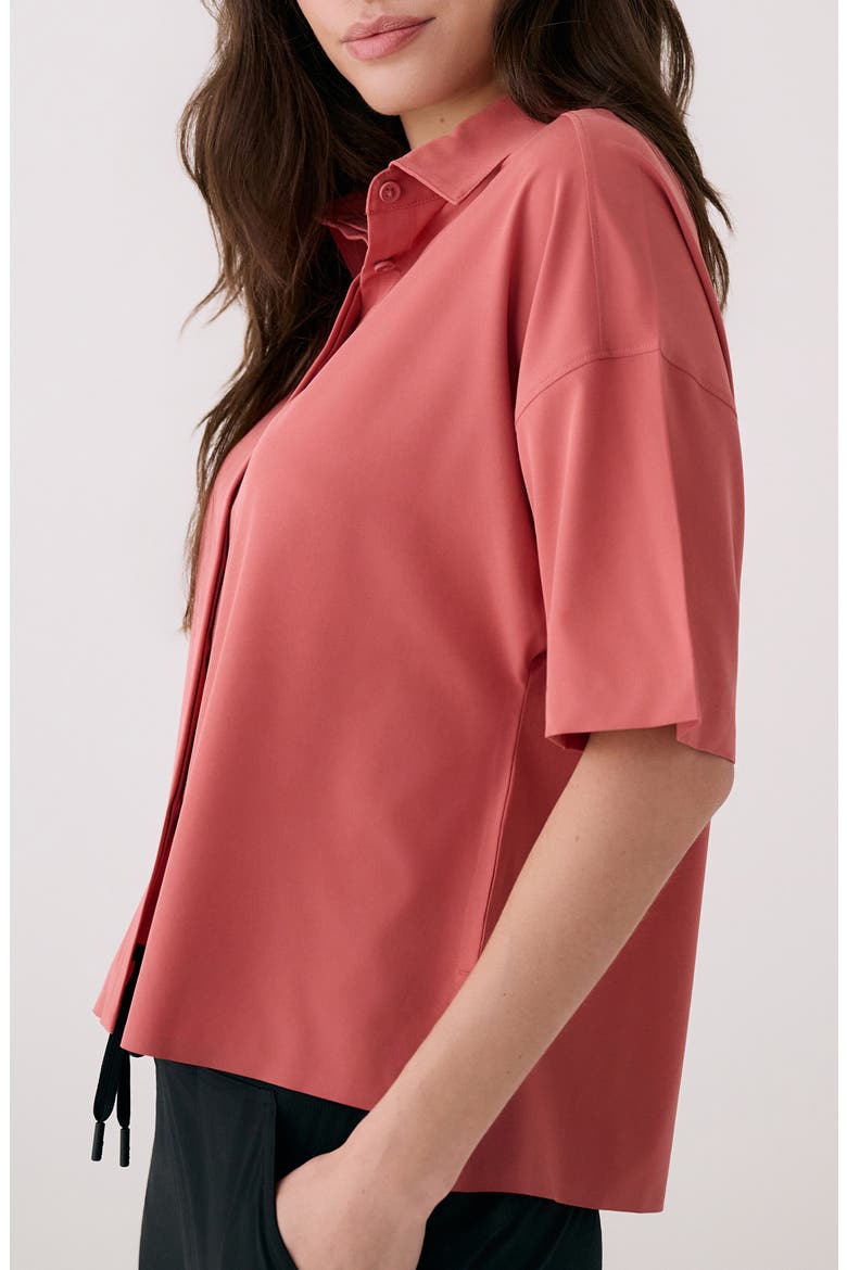 Olivie Boxy Shirt, Alternate, color, TERRA ROSA