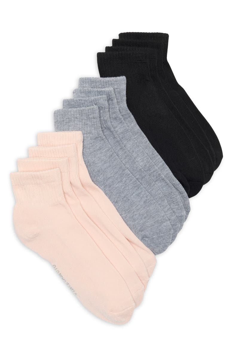 Vince Camuto 6-Pack Quarter Socks, Main, color, Grey Multi