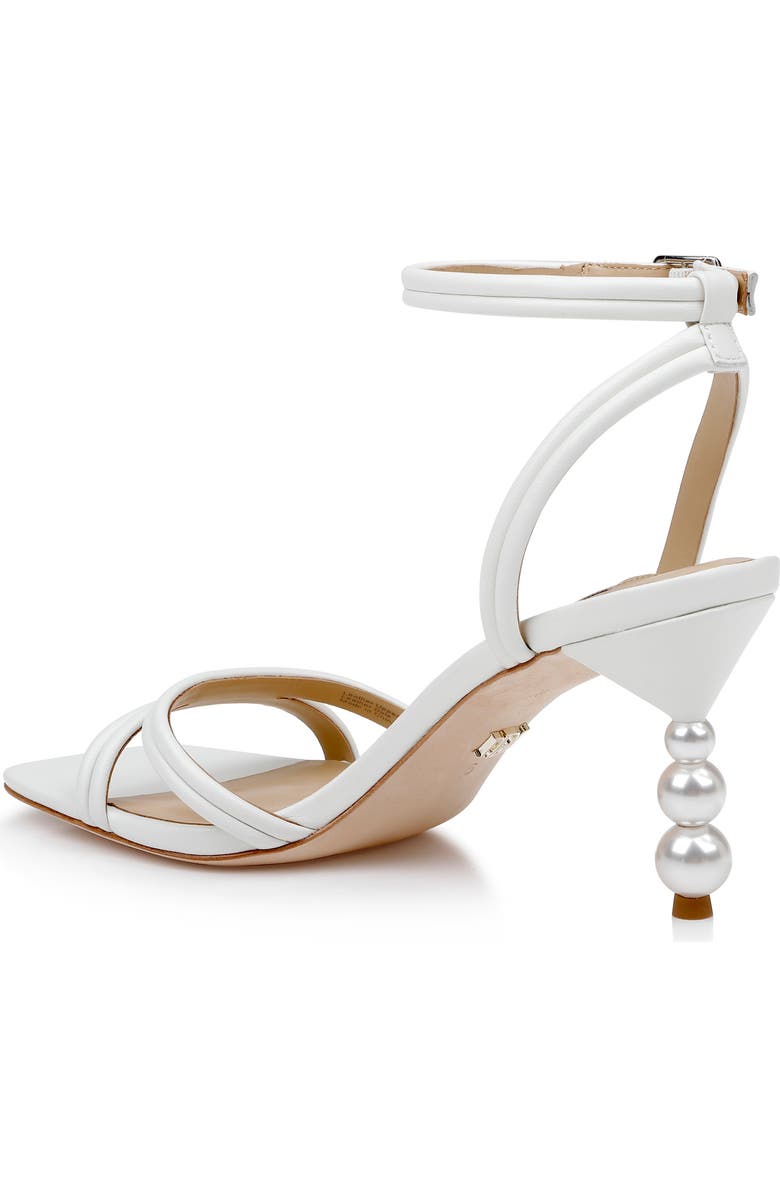Badgley Mischka Collection Belen Ankle Strap Sandal, Alternate, color, White Leather