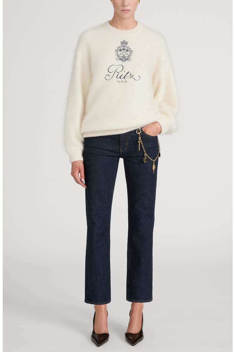 x The Ritz Paris Straight Leg Cigarette Jeans, Alternate, color, RINSE