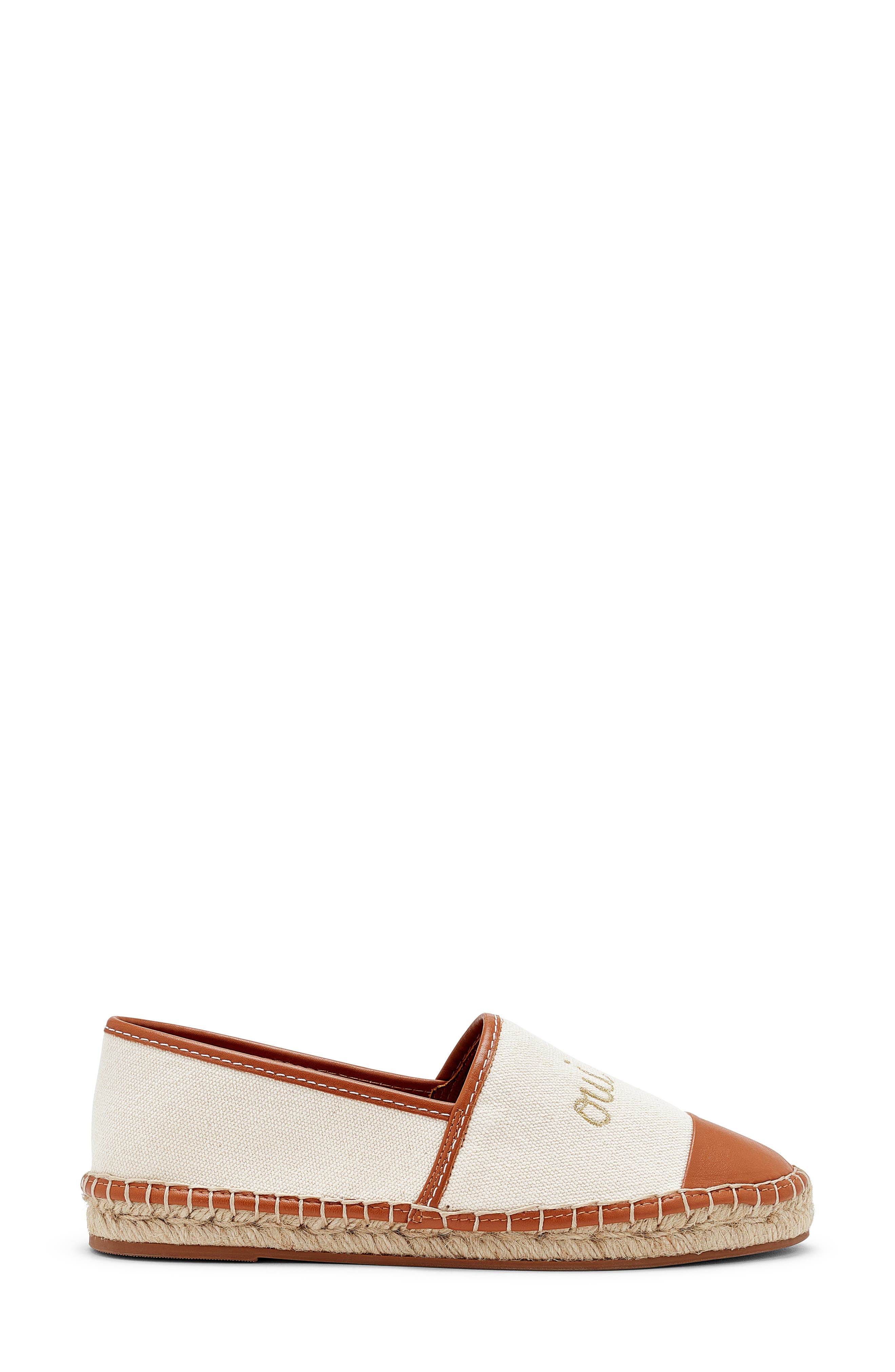 Cinq à Sept Jenna Denim Espadrille, Alternate, color, Natural/ Cognac