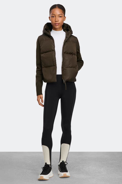 HyBridge® Wide Quilt Knit Hoodie Tonal Disc