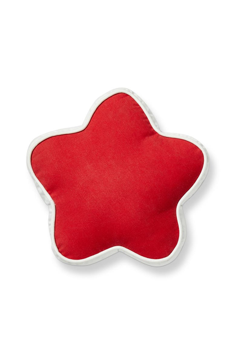 Star Rev Indoor Outdoor Pillow Multi Cotton Summer, Main, color, Red