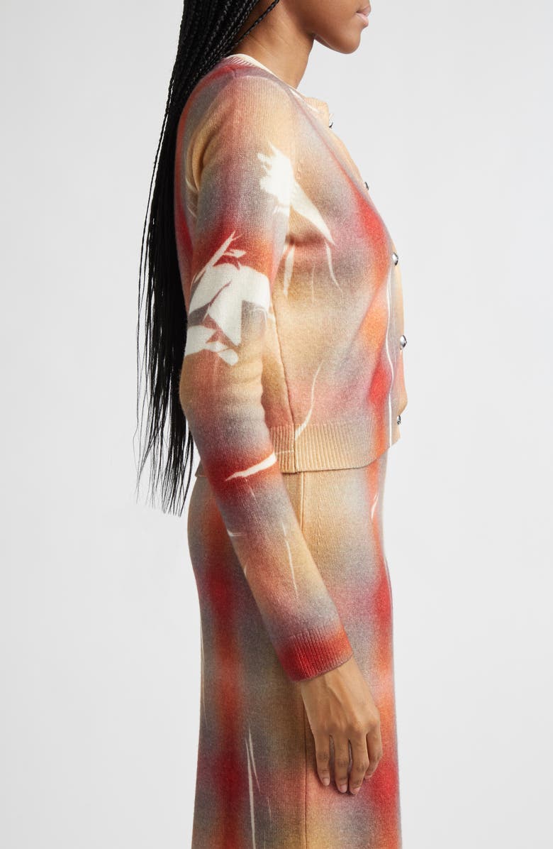 DIESEL<sup>®</sup> M-Chloty Distorted Check Wool Cardigan, Alternate, color, Red Multi