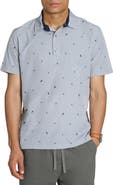 JACHS Tropical Print Polo