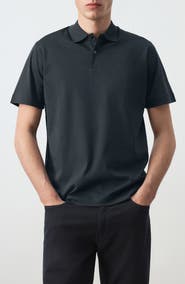 MANGO Fine Knit Cotton Polo
