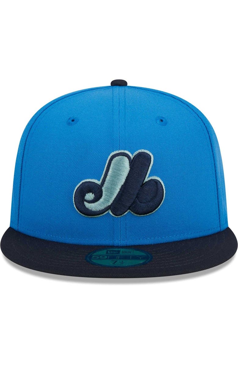 New Era Men's New Era Royal Montreal Expos 59FIFTY Fitted Hat, Alternate, color, 