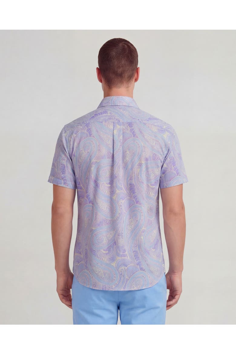 Marakesh Paisley Mens Short Sleeve Shirt, Alternate, color, Marakesh Paisley Helio