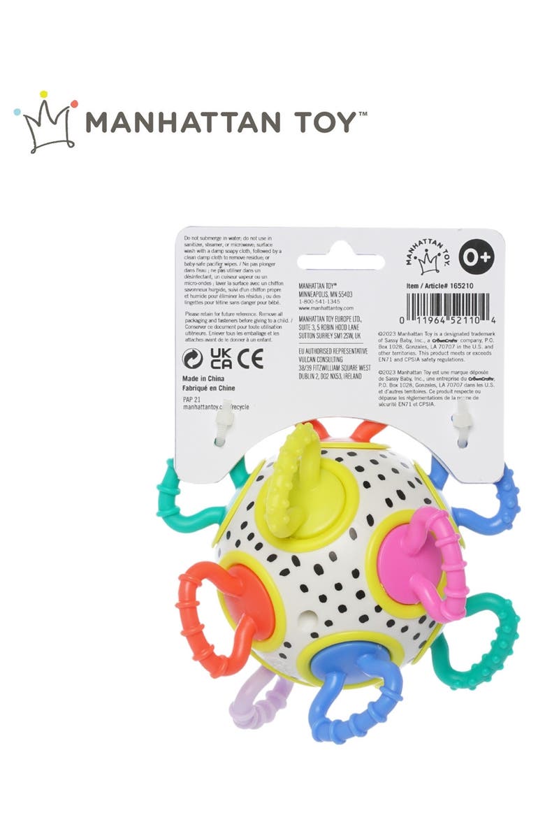 Manhattan Toy Click Clack Colorpop Sensory Ball, Alternate, color, Multi-Color