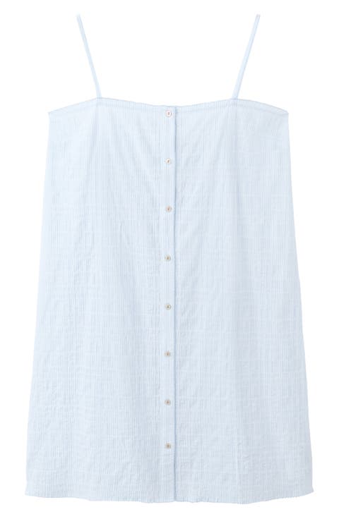 Picot Stretch Cotton Nightgown