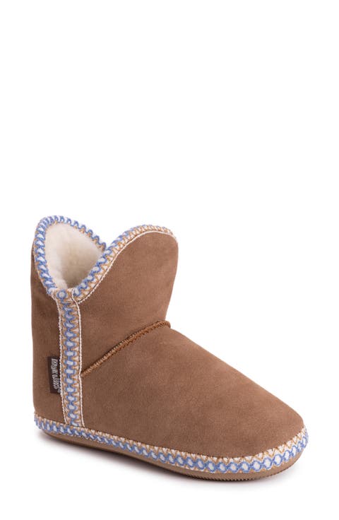 Macee Suede Slipper Bootie with Wool Blend Lining (Women)