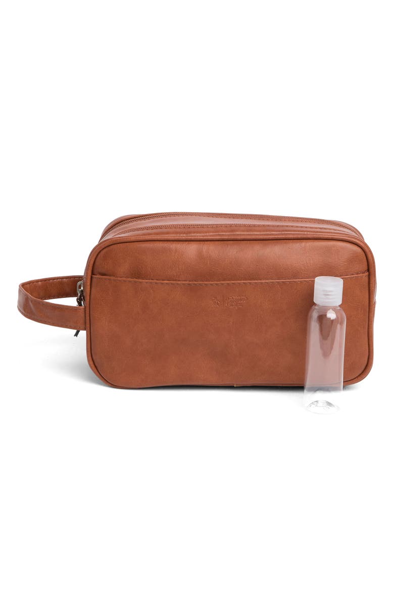 Original Penguin Double Zip Travel Dopp Kit, Main, color, Tan