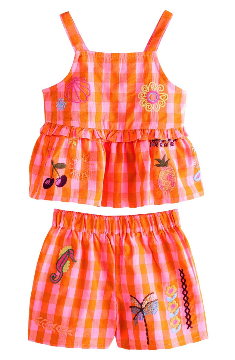 NEXT Kids' Gingham Top & Shorts Set, Main, color, 